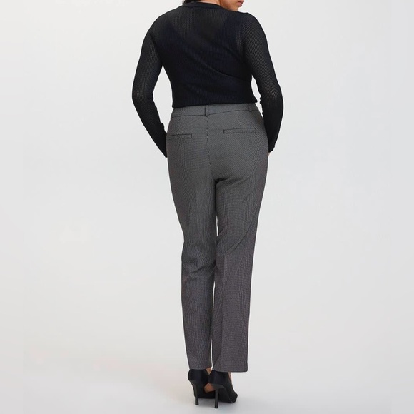 NWT Reitmans Gray pin stripe Straight Leg  mid-rise work Pants women's size S - Picture 1 of 12